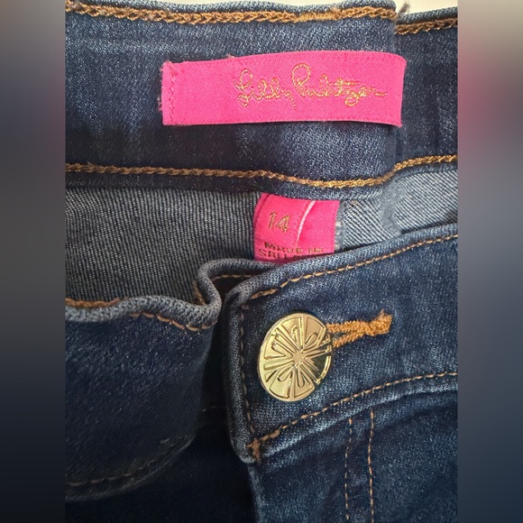 EUC Lilly Pulitzer High Rise Eagan Jeans - 14 - Picture 2 of 3